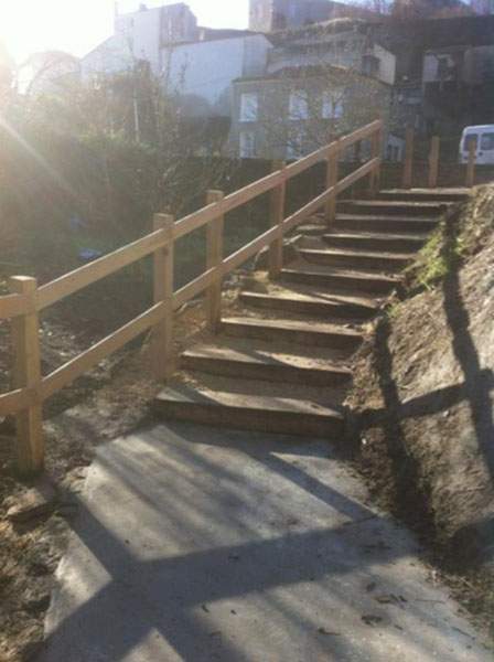 Escalier avec rambarde en bois Bressuire