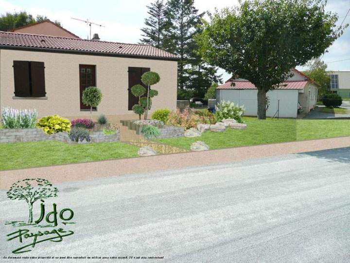 Plan plantation végétaux devant maison Bressuire