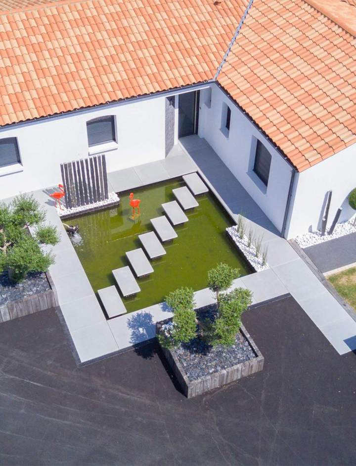 Plan aménagement extérieur maison Bressuire