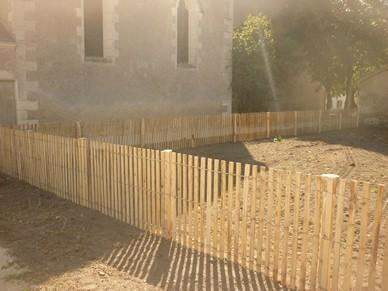 Installation clôture en bois Bressuire