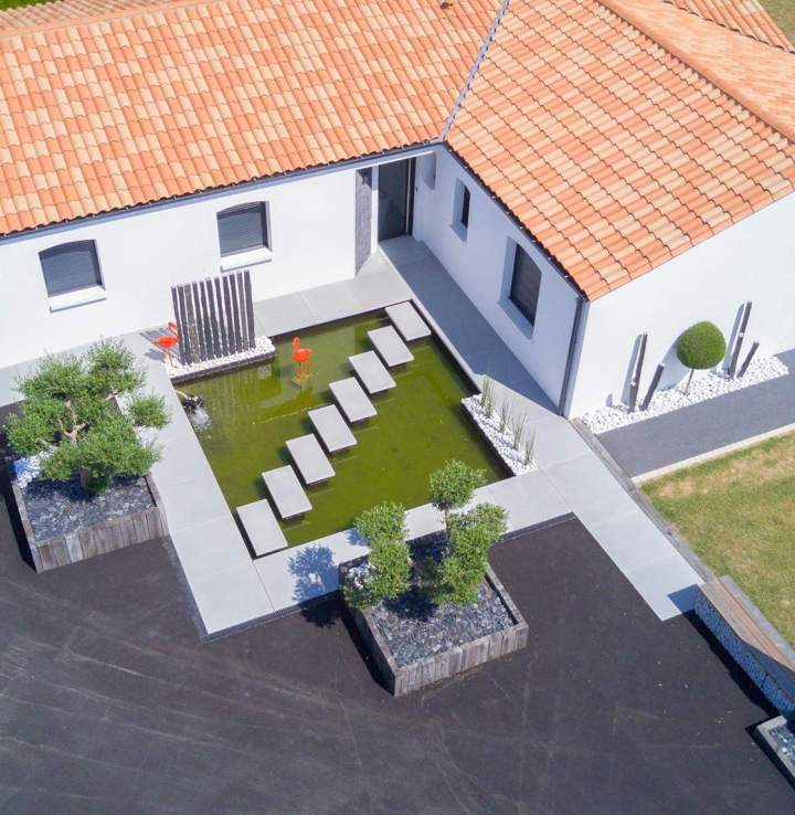 Aménagement extérieur bien pensé Bressuire