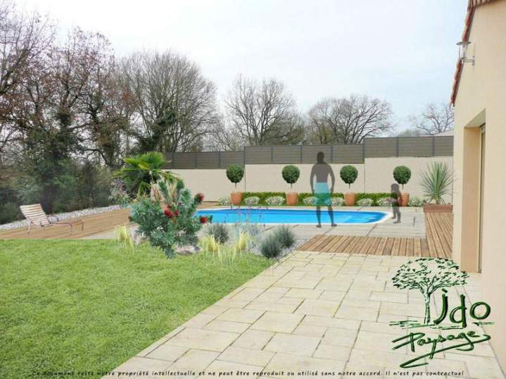 Projet terrasse, piscine et espace vert Bressuire