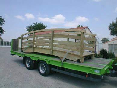 Transport passerelle en bois Bressuire