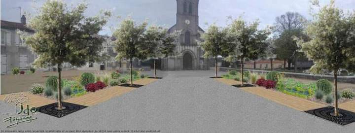 Visualisation projet d'aménagement paysager sur mesure Bressuire