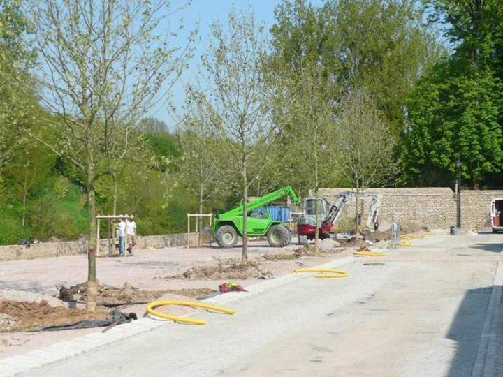 Aménagement paysager structuré zone urbaine Bressuire